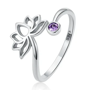 (image for) PANDORA Style Simple Lotus Open Ring - SCR821