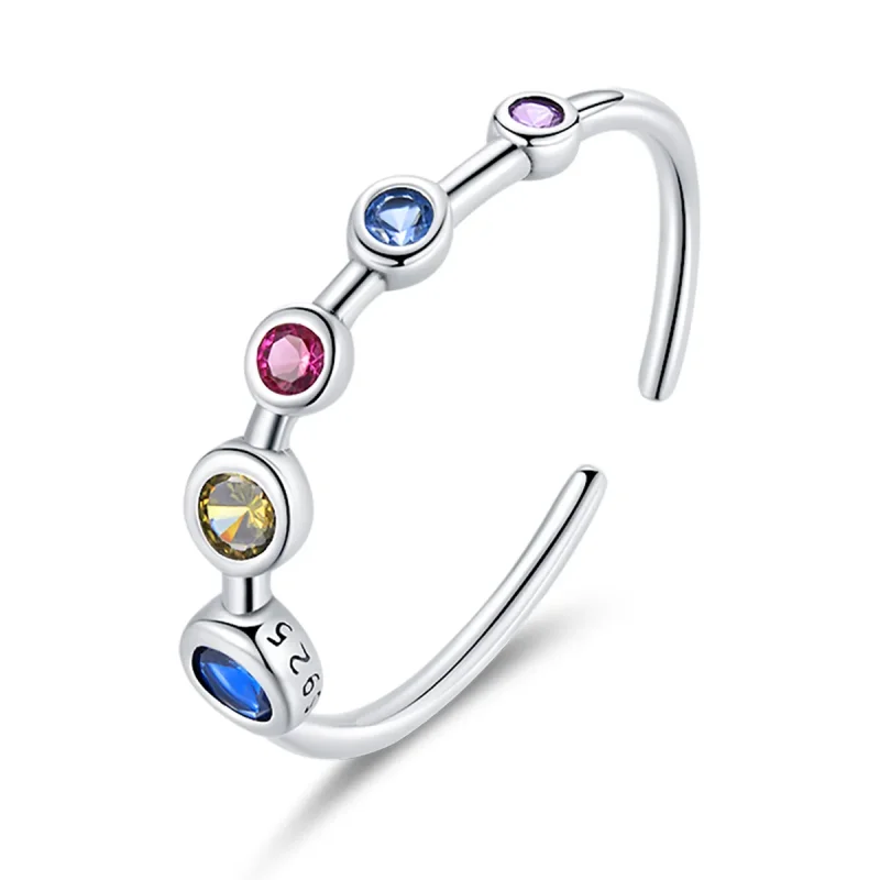 (image for) PANDORA Style Simple Round Zirconium Open Ring - SCR749 - Product Image