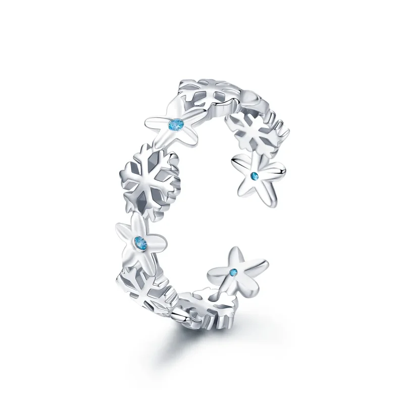 (image for) PANDORA Style Snow Flower Open Ring - BSR015 - Product Image