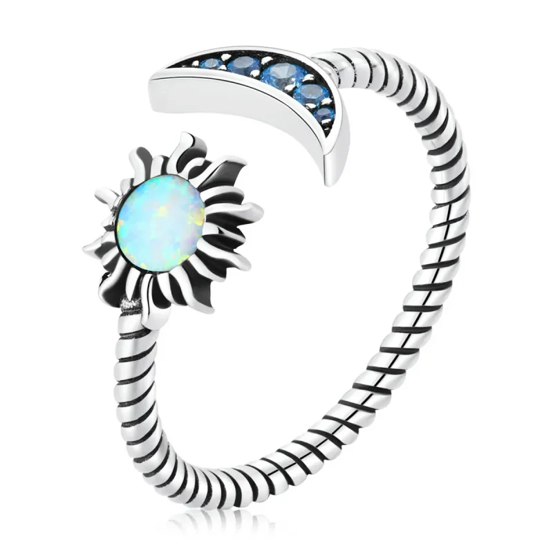(image for) PANDORA Style Sun, Moon, Stars Open Ring - SCR796 - Product Image