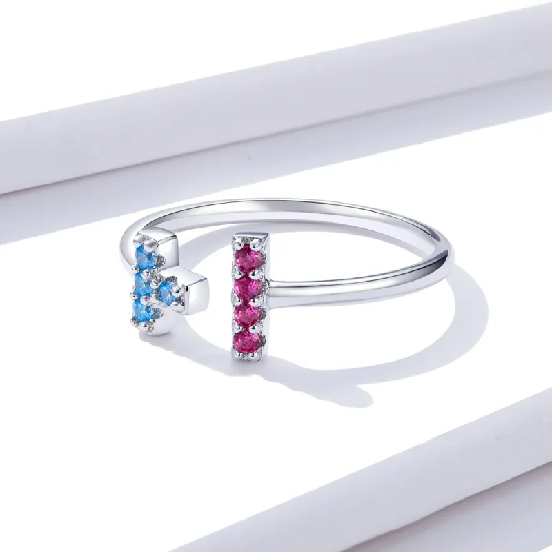 (image for) PANDORA Style Tetris Open Ring - BSR114 - View 4