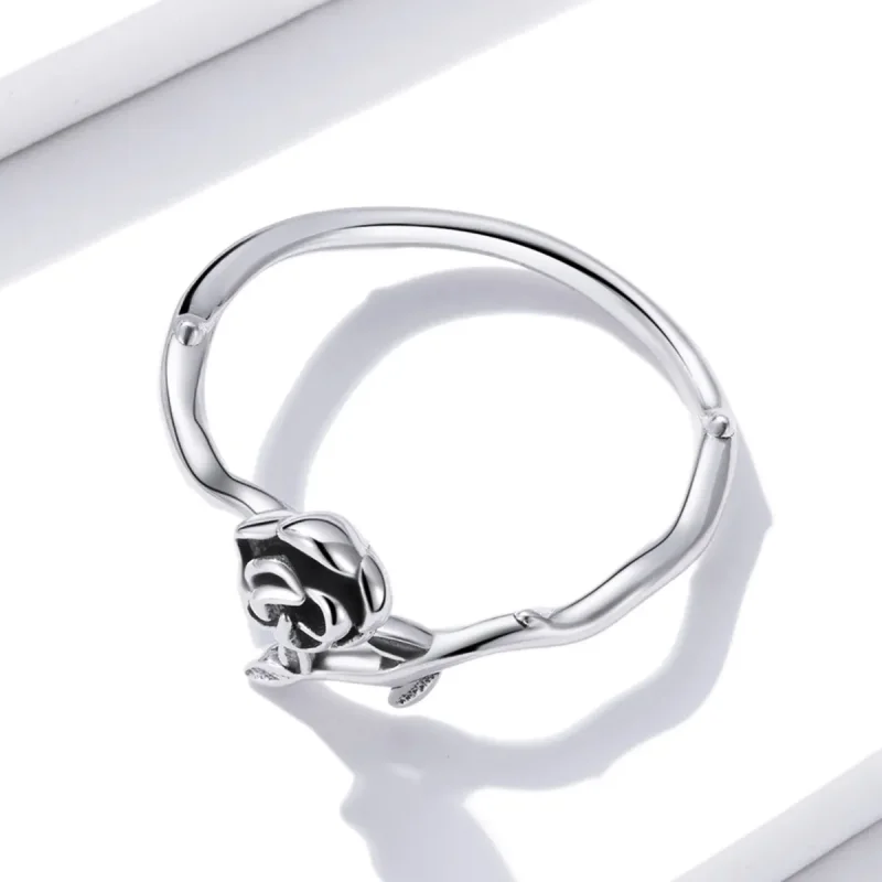 (image for) PANDORA Style Thorny Rose Open Ring - BSR196 - View 3