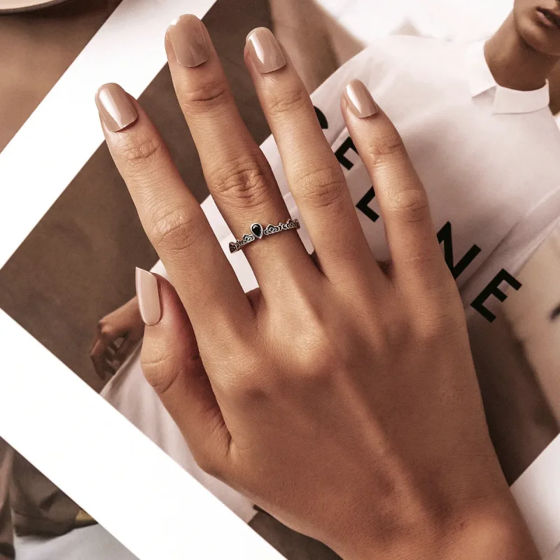 (image for) PANDORA Style Vintage Pattern - Water Drops Open Ring - SCR767 - View 5