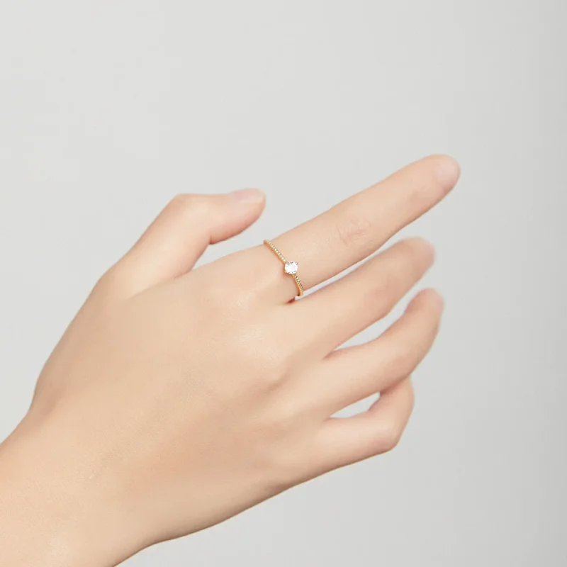 (image for) Pandora Style 18ct Gold Plated Ring, Timeless - SCR716 - View 7