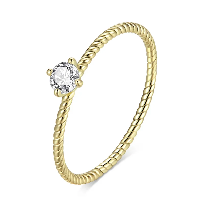 (image for) Pandora Style 18ct Gold Plated Ring, Timeless - SCR716 - Product Image