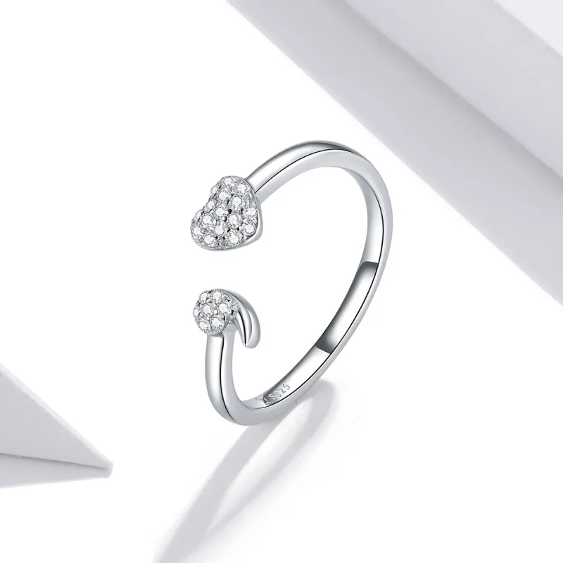 (image for) Pandora Style Silver Open Ring, Affiliated - SCR706 - View 2