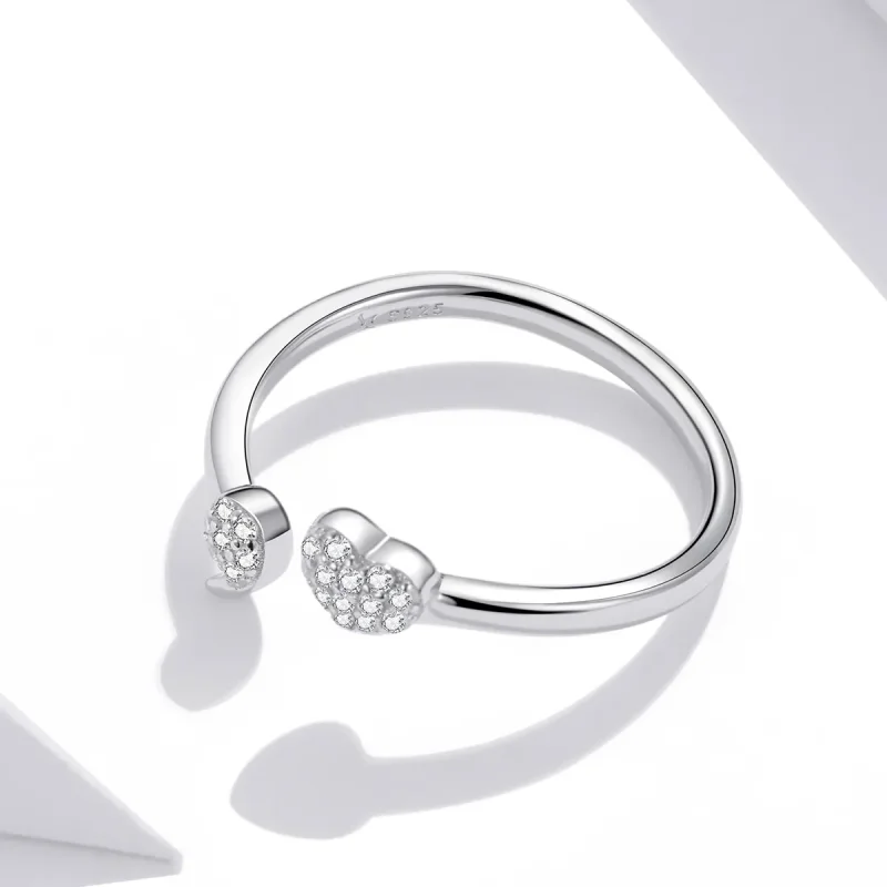 (image for) Pandora Style Silver Open Ring, Affiliated - SCR706 - View 3