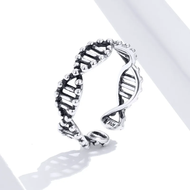 (image for) Pandora Style Silver Open Ring, Dna - SCR643 - View 2