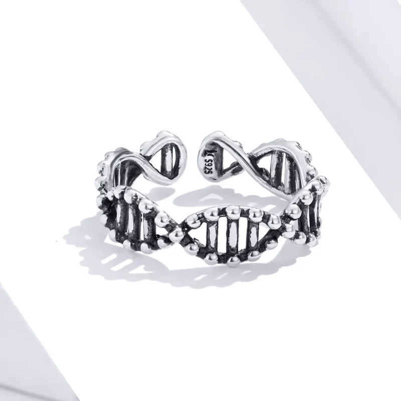 (image for) Pandora Style Silver Open Ring, Dna - SCR643 - View 3