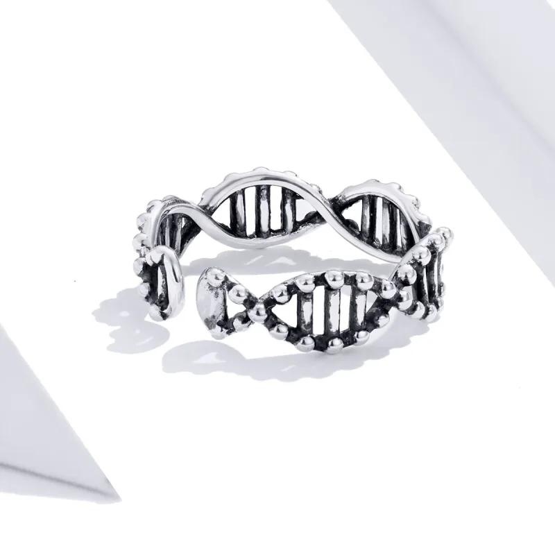 (image for) Pandora Style Silver Open Ring, Dna - SCR643 - View 4
