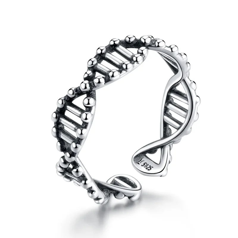 (image for) Pandora Style Silver Open Ring, Dna - SCR643 - Product Image