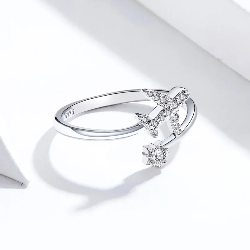 (image for) Pandora Style Silver Open Ring, Faraway - SCR623 - View 3