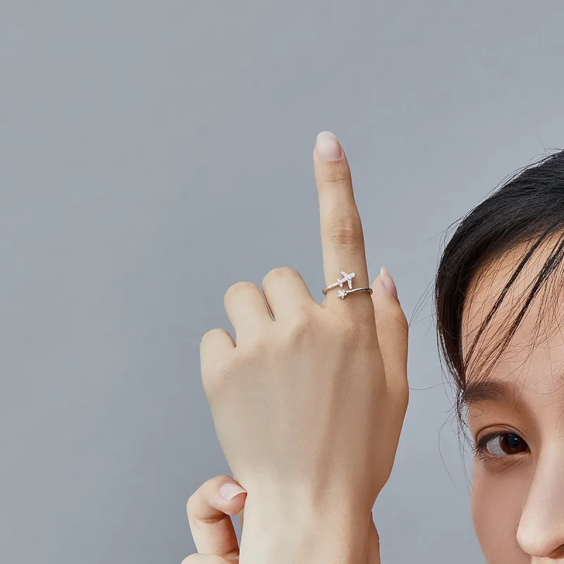 (image for) Pandora Style Silver Open Ring, Faraway - SCR623 - View 5