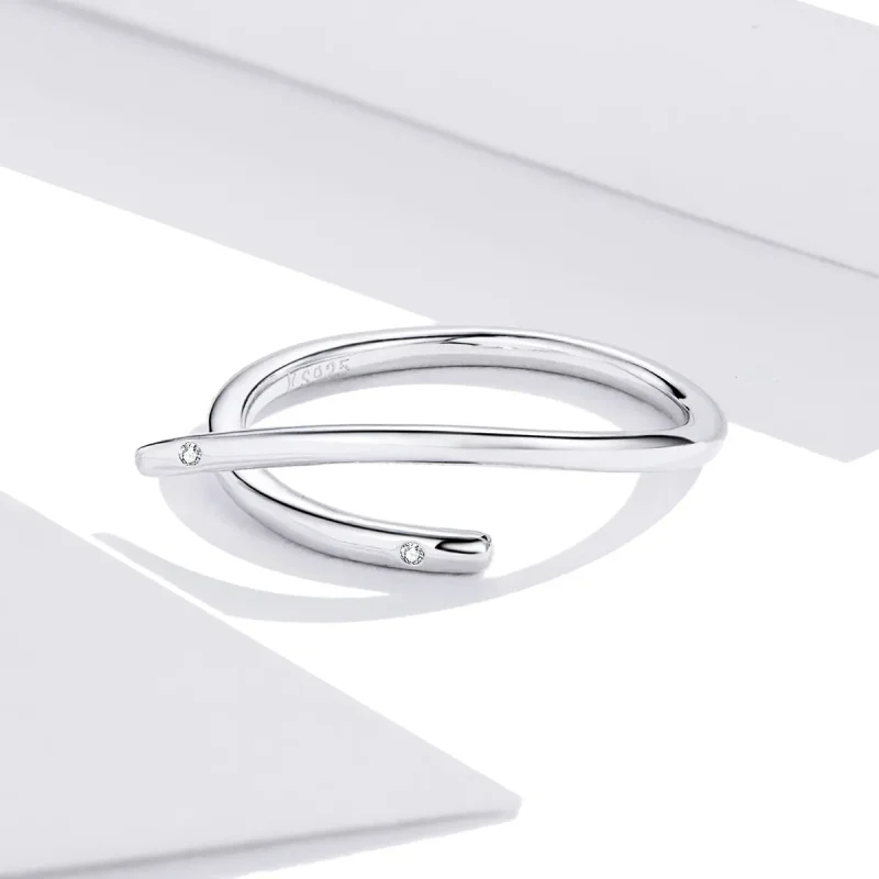 (image for) Pandora Style Silver Open Ring, Finger Heart - SCR653 - View 4