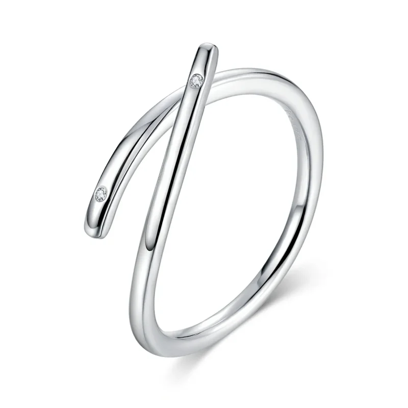 (image for) Pandora Style Silver Open Ring, Finger Heart - SCR653 - Product Image