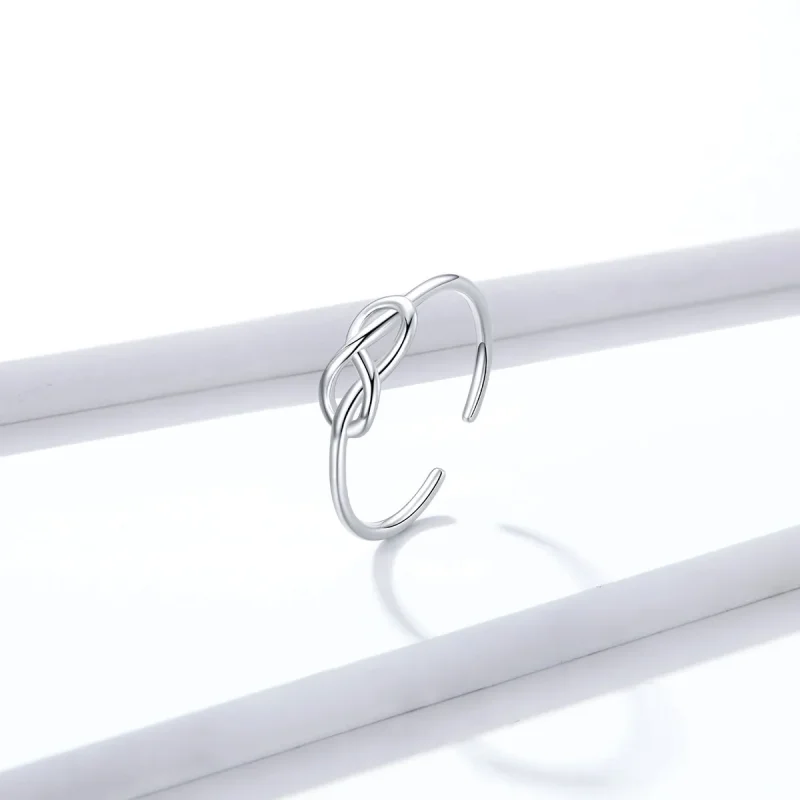 (image for) Pandora Style Silver Open Ring, Infinity - BSR143 - View 2