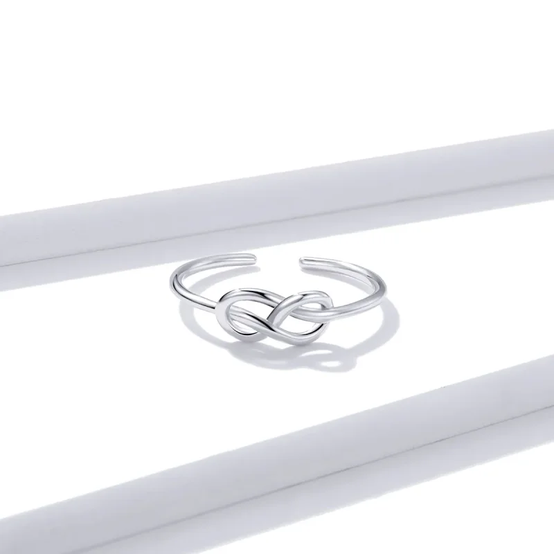 (image for) Pandora Style Silver Open Ring, Infinity - BSR143 - View 3