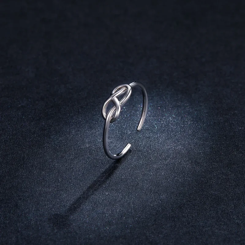 (image for) Pandora Style Silver Open Ring, Infinity - BSR143 - View 5