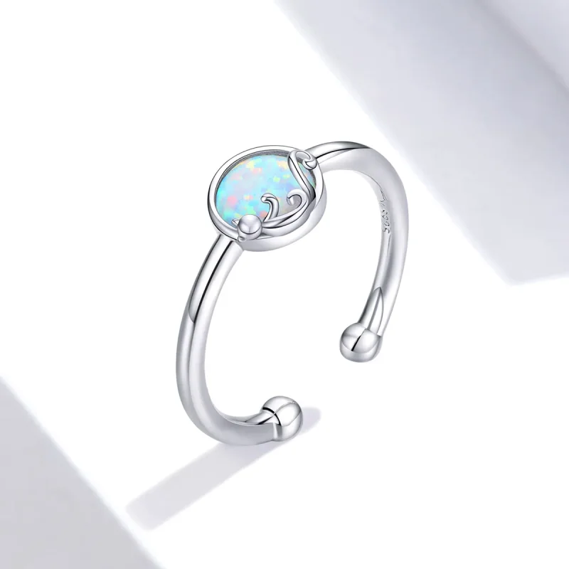 (image for) Pandora Style Silver Open Ring, Kitty In Shine - SCR651 - View 2