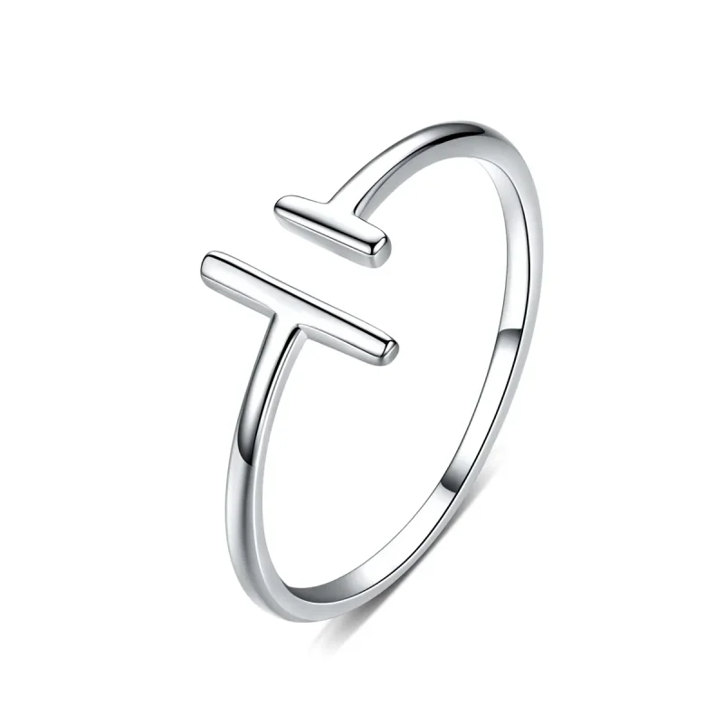 (image for) Pandora Style Silver Open Ring, Parallel Lines - SCR555 - Product Image