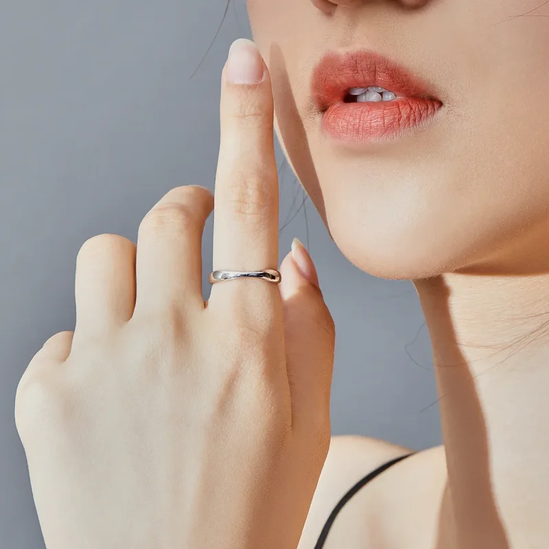 (image for) Pandora Style Silver Open Ring - SCR630 - View 7