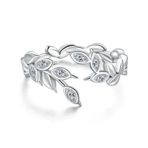 (image for) Pandora Style Silver Open Ring, Shining Wheat Spike - BSR135