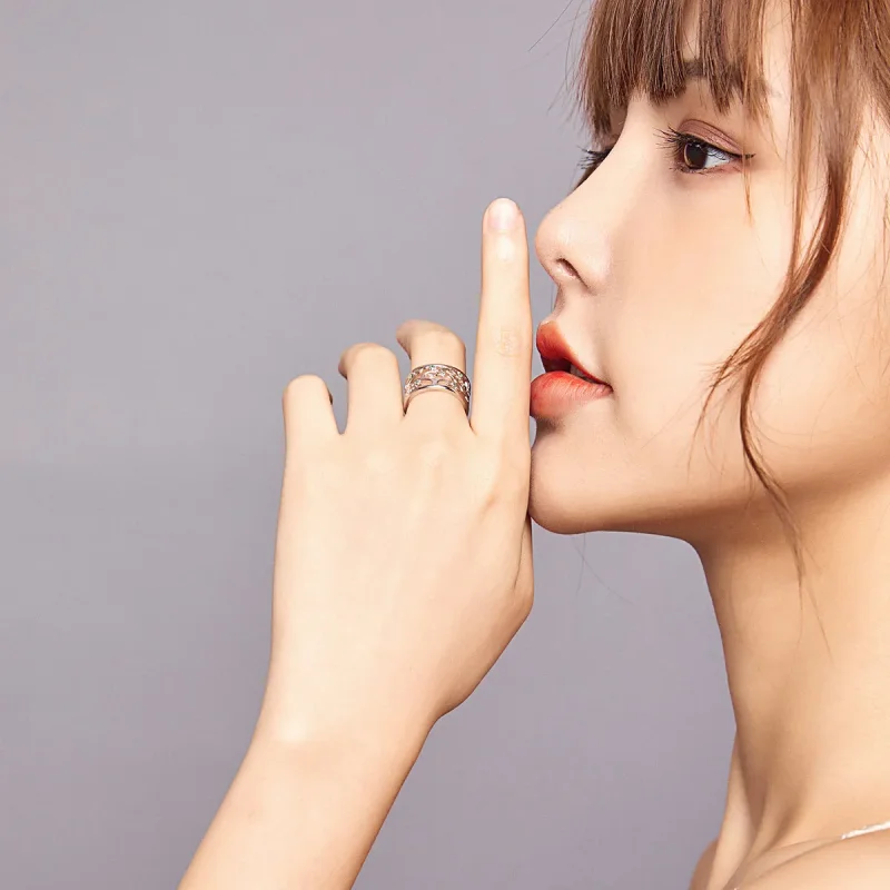 (image for) Pandora Style Silver Open Ring, Tree of Life - BSR125 - View 8