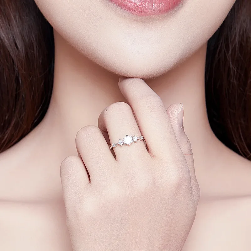 (image for) Pandora Style Silver Ring, Cherise - SCR568 - View 7