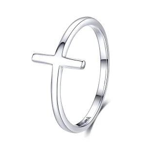 (image for) Pandora Style Silver Ring, Cross - SCR562