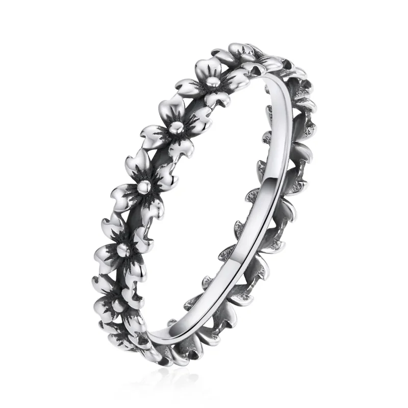 (image for) Pandora Style Silver Ring, Daisy Chain - SCR724 - Product Image