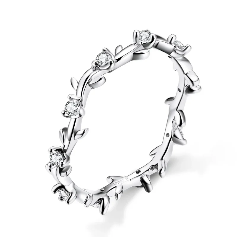 (image for) Pandora Style Silver Ring, Flower Crown - SCR625 - Product Image
