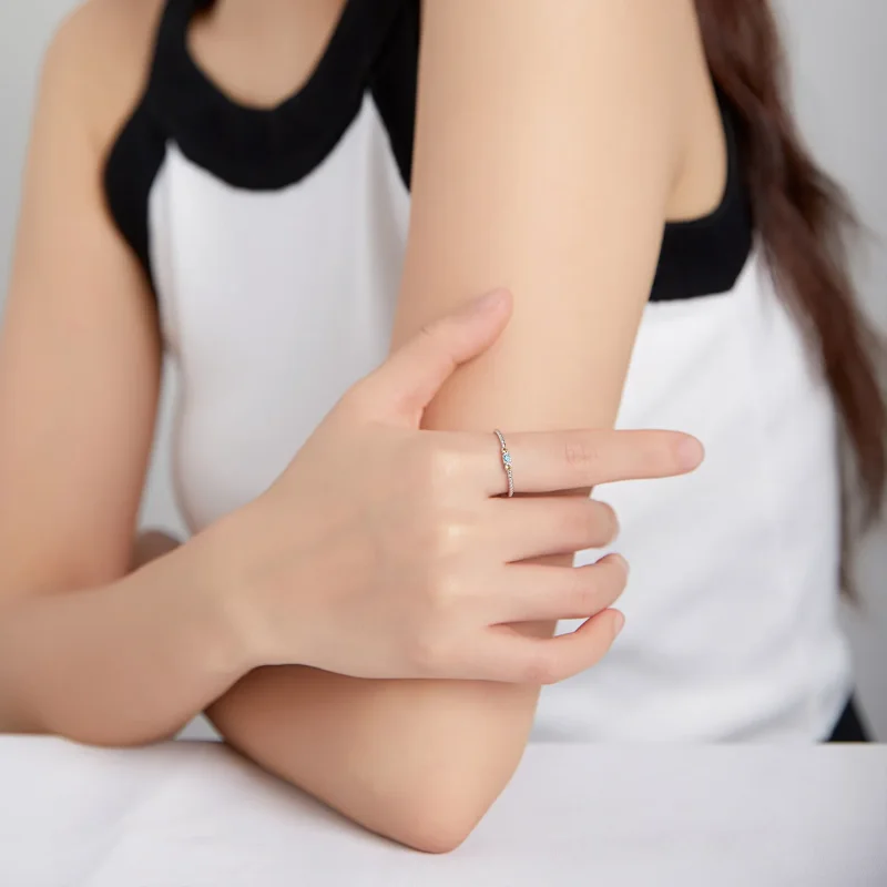 (image for) Pandora Style Silver Ring, Love of Rainbow - SCR721 - View 6