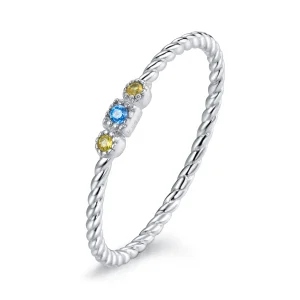 (image for) Pandora Style Silver Ring, Love of Rainbow - SCR721