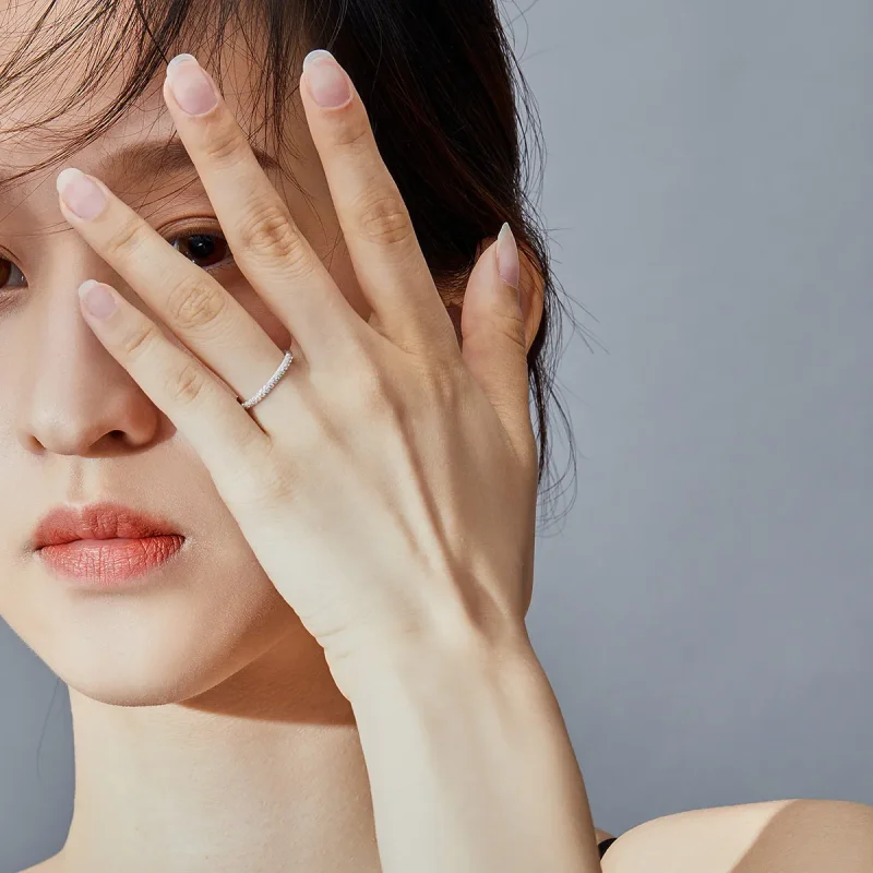 (image for) Pandora Style Silver Ring, Love - SCR624 - View 6