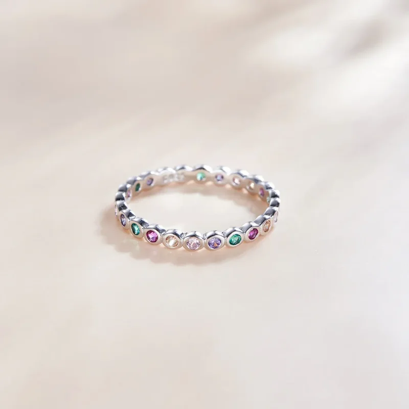 (image for) Pandora Style Silver Ring, Lucky - SCR714 - View 3