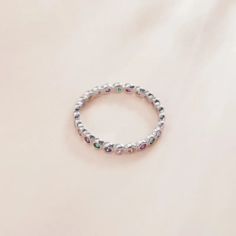 (image for) Pandora Style Silver Ring, Lucky - SCR714 - View 4