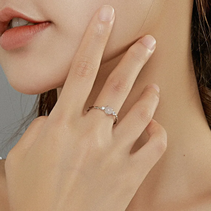 (image for) Pandora Style Silver Ring, Pear - SCR689 - View 6