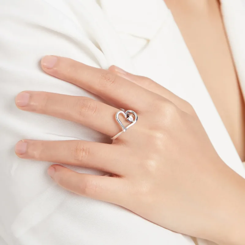 (image for) Pandora Style Silver Ring, Shining Wish - SCR700 - View 6