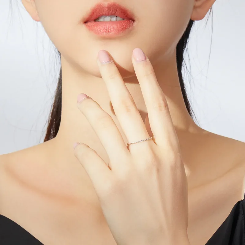 (image for) Pandora Style Silver Ring, Slim - SCR640 - View 5