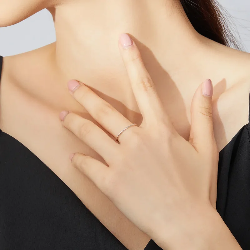 (image for) Pandora Style Silver Ring, Slim - SCR640 - View 7