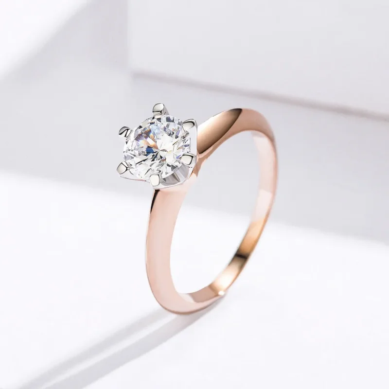(image for) Rose Gold Only You Ring - PANDORA Style - SCR525 - View 2
