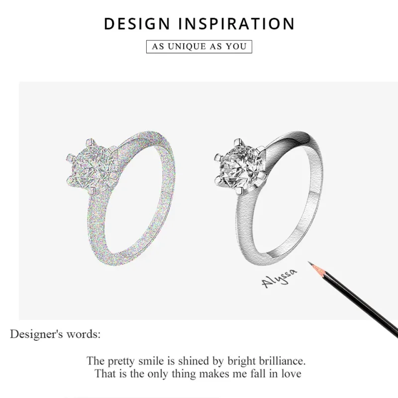 (image for) Rose Gold Only You Ring - PANDORA Style - SCR525 - View 5