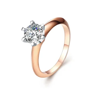 (image for) Rose Gold Only You Ring - PANDORA Style - SCR525