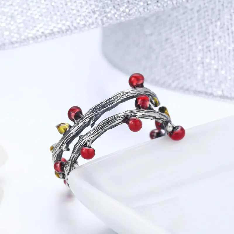 (image for) Silver Autumn Colors Ring - PANDORA Style - SCR442 - View 4