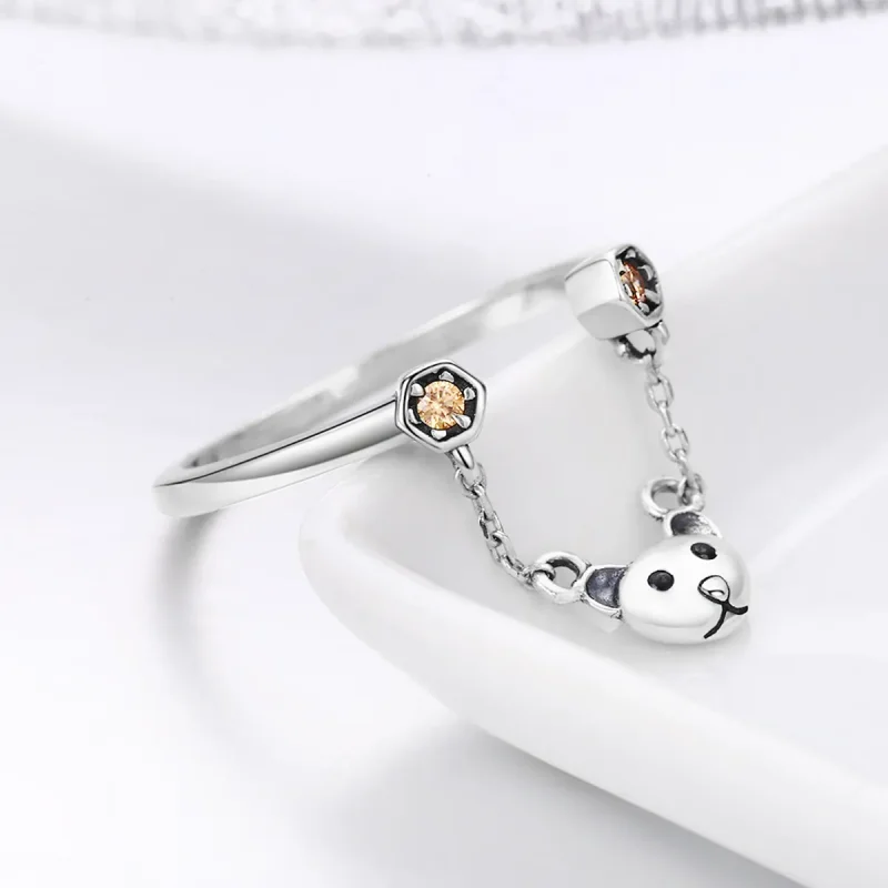 (image for) Silver Bear Story Ring - PANDORA Style - SCR307 - View 6