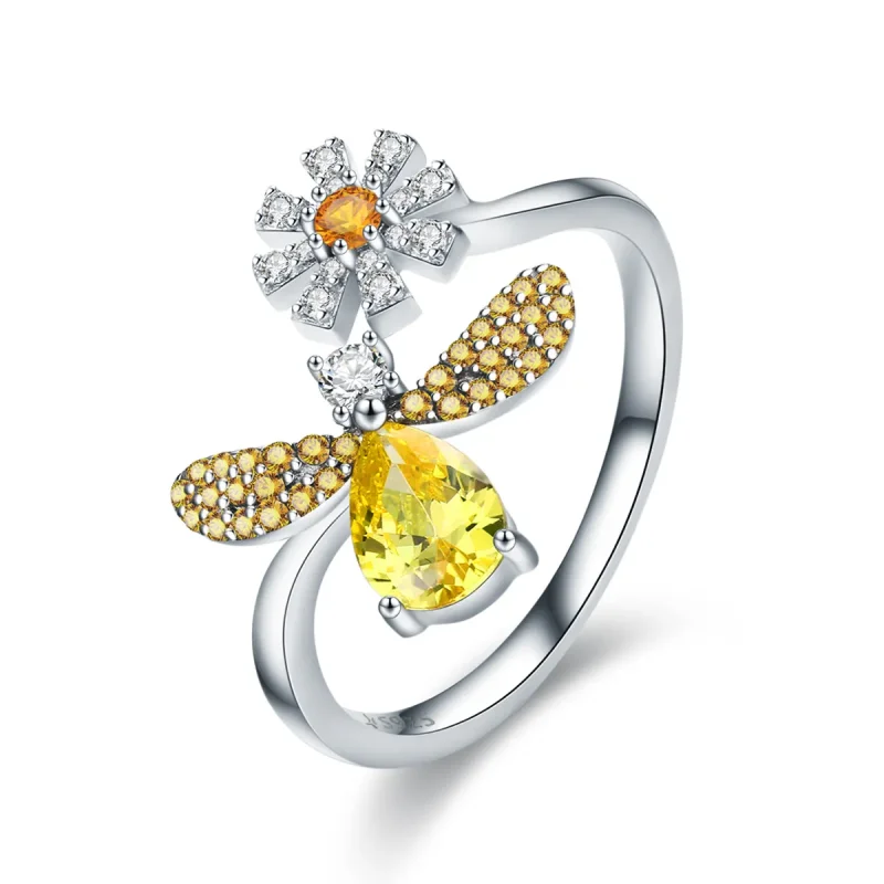 (image for) Silver Bee Wish Ring - PANDORA Style - SCR348 - Product Image