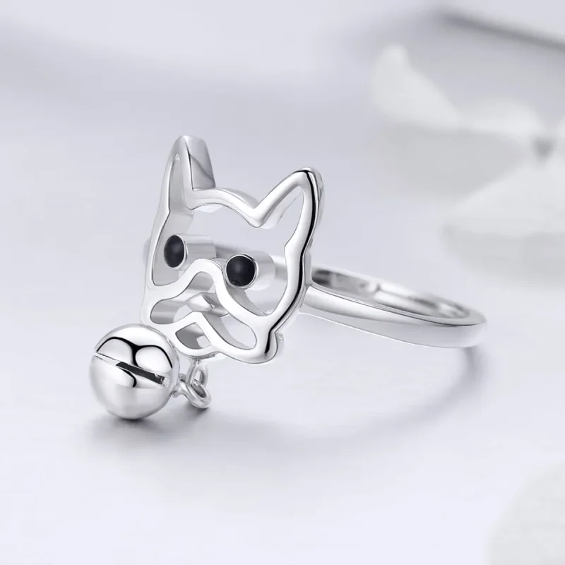 (image for) Silver Bulldog Ring - PANDORA Style - SCR434 - View 3