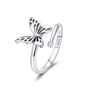 (image for) Silver Butterfly Dream Ring - PANDORA Style - SCR448