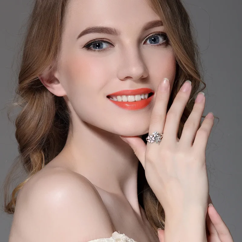 (image for) Silver Cherry Blossom Ring - PANDORA Style - SCR004 - View 3