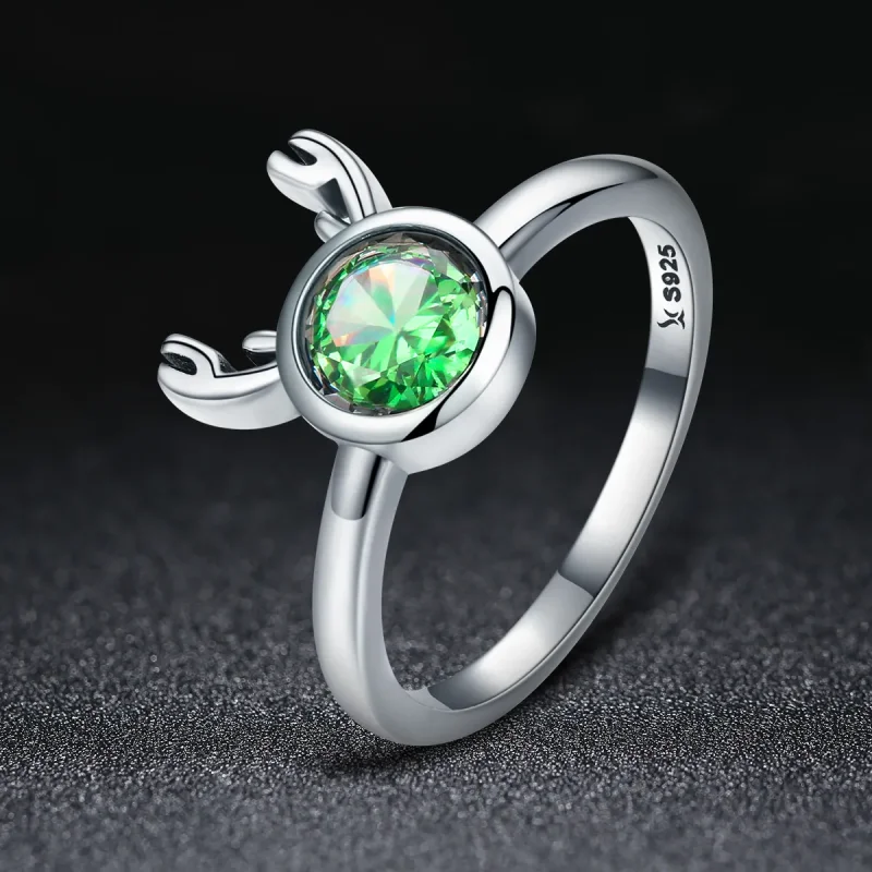 (image for) Silver Cute Antlers Ring - PANDORA Style - SCR244 - View 2